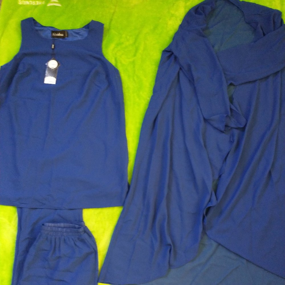 NWT Bridess brand Mother of the Bride/Groom 3 piece pantsuit Size 8